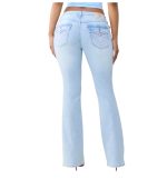 True Religion Becca Seamed Flap Pocket Bootcut Jeans Back