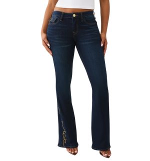 True Religion Joey Stud Embellished Flare Jeans